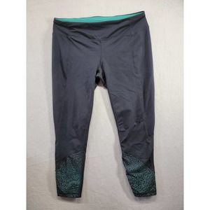 Teal and Gray Tangerine Capri Athletic wear Sz M